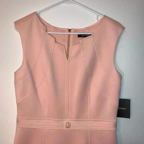 Ellen Tracy Blush Sheath Dress​​ - Picture 3 of 8